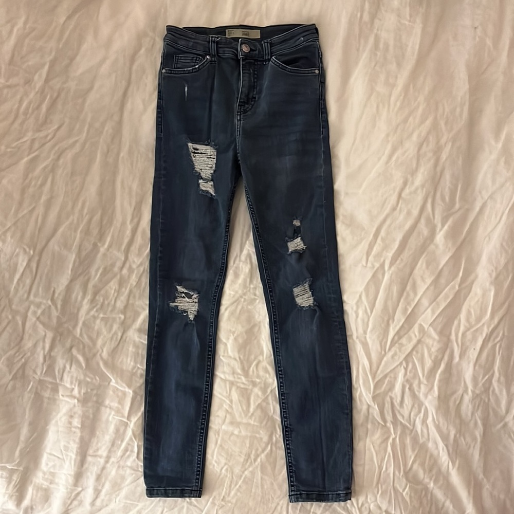 Topshop Jamie Dark Wash Skinny Jeans